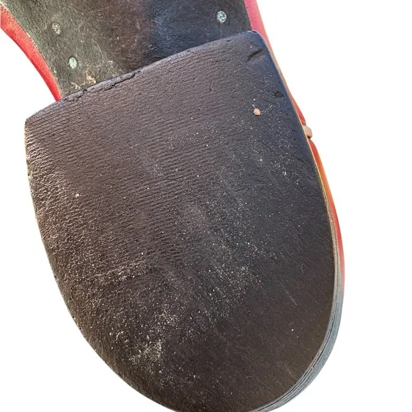 Ralph Lauren Polo Western Cowboy Boots Vintage 1980s  Red Leather Flower Inlay - Picture 13 of 16